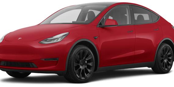 TESLA MODEL Y 2021 5YJYGDEE5MF215035 image